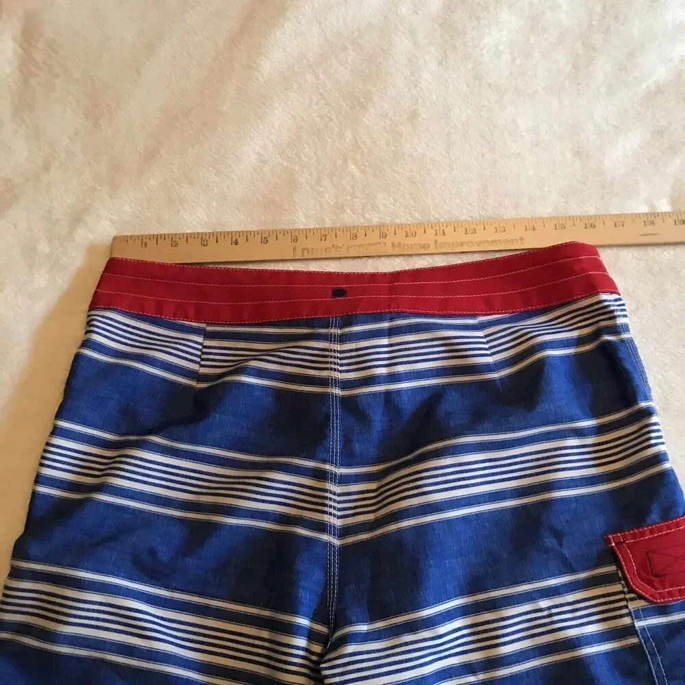 Sperry Board Shorts Top-Sider Size 32 Men's Multicolor Striped Swim Trunks